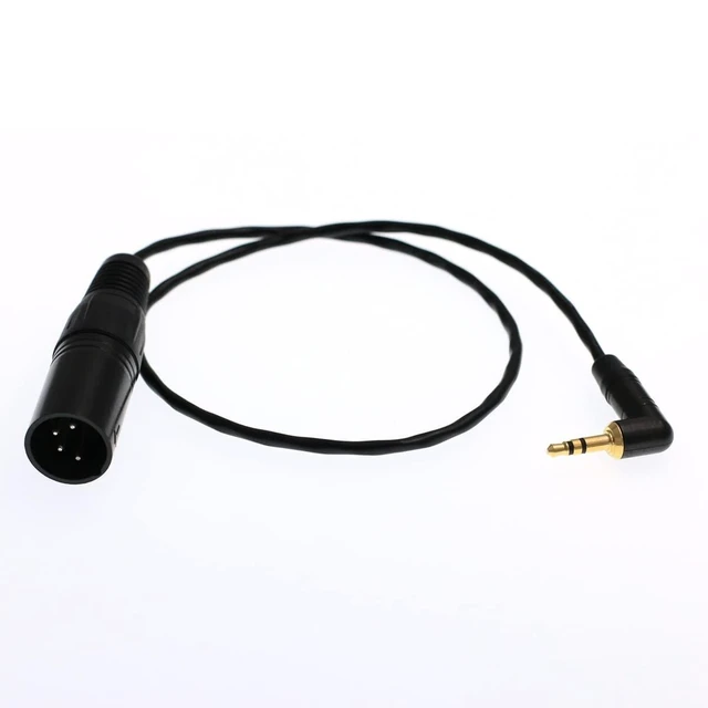Alt view image 5 of 8 - DRRI Datavideo 3.5mm Male to 4-Pin XLR Male Adapter Cable for Data Vdeo ITC-100SL