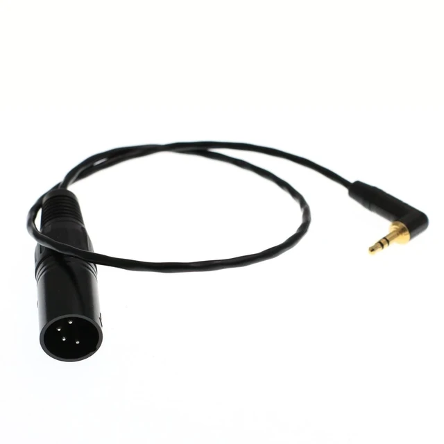 Alt view image 7 of 8 - DRRI Datavideo 3.5mm Male to 4-Pin XLR Male Adapter Cable for Data Vdeo ITC-100SL