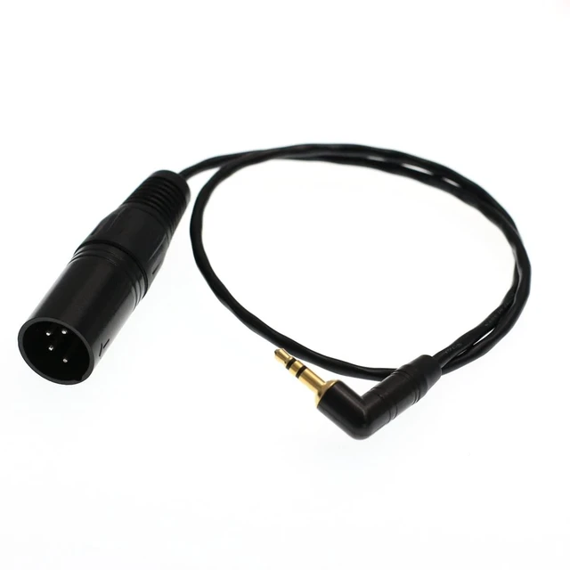 Alt view image 6 of 8 - DRRI Datavideo 3.5mm Male to 4-Pin XLR Male Adapter Cable for Data Vdeo ITC-100SL