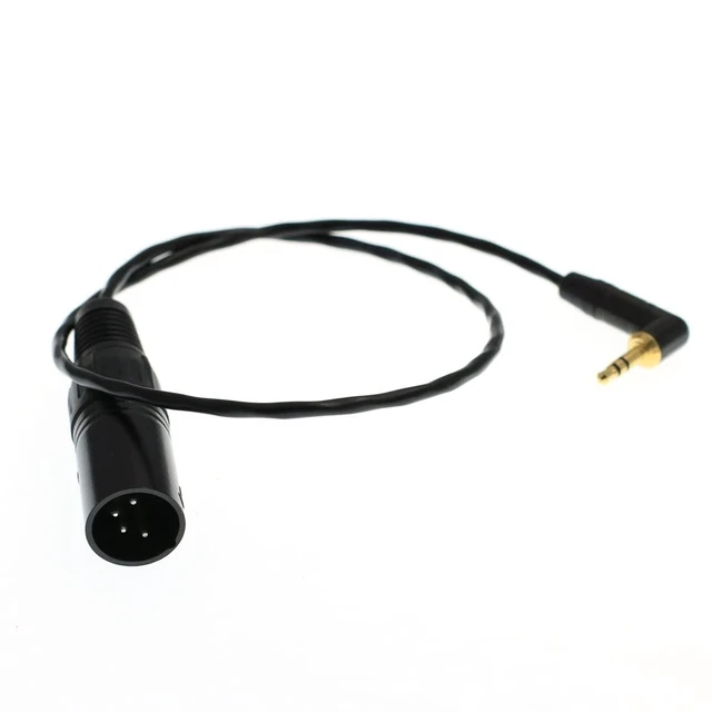 Alt view image 8 of 8 - DRRI Datavideo 3.5mm Male to 4-Pin XLR Male Adapter Cable for Data Vdeo ITC-100SL