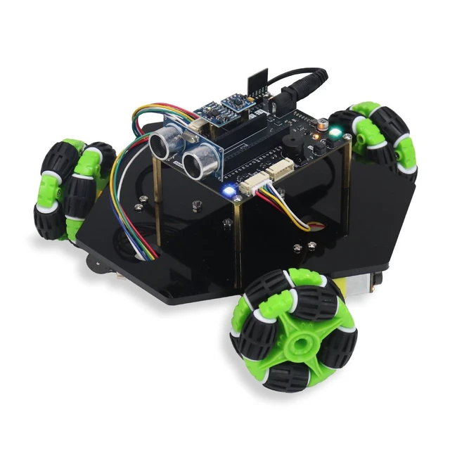 Alt view image 6 of 10 - Freenove Omni Wheel Car Kit for Raspberry Pi Pico 1 2 W (Not Included), 3-Wheel and 4-Wheel Forms, Accelerometer Module, Compass Module, Ultrasonic Distance Sensor