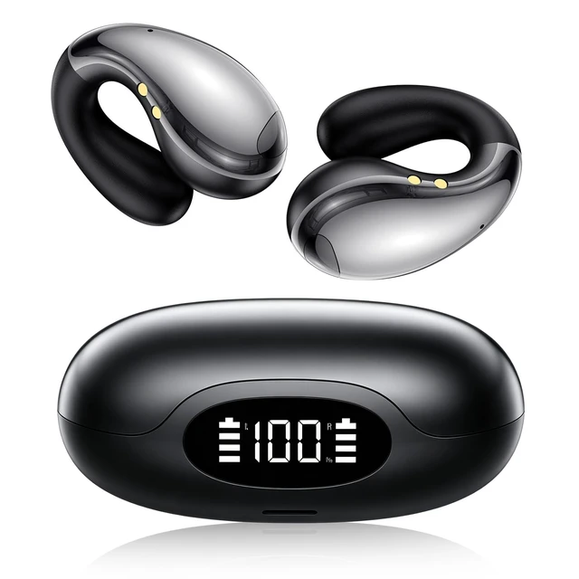 Alt view image 6 of 10 - Ultra Open Ear Earbuds Wireless Bluetooth AI Translation Earbuds Real Time