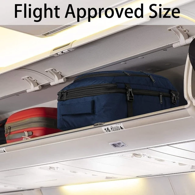 Alt view image 10 of 10 - Vancropak 35L Traveling Backpack, Airplane Approved Travel Carry on Bag hand luggage, Water Resistant Lightweight Luggage Suitcase Backpack Overnight Weekender Business Daypack Bag for Men Women, Blue