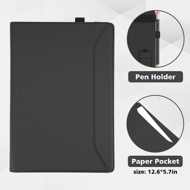 Alt view image 10 of 10 - TYTX Compatible with MacBook Pro 13 Inch Case 2016-2025 PU Leather with Stand & Vents for Model M2 A2338 M1 A2251 A2289 A2159 A1989 A1708 A1706, Black