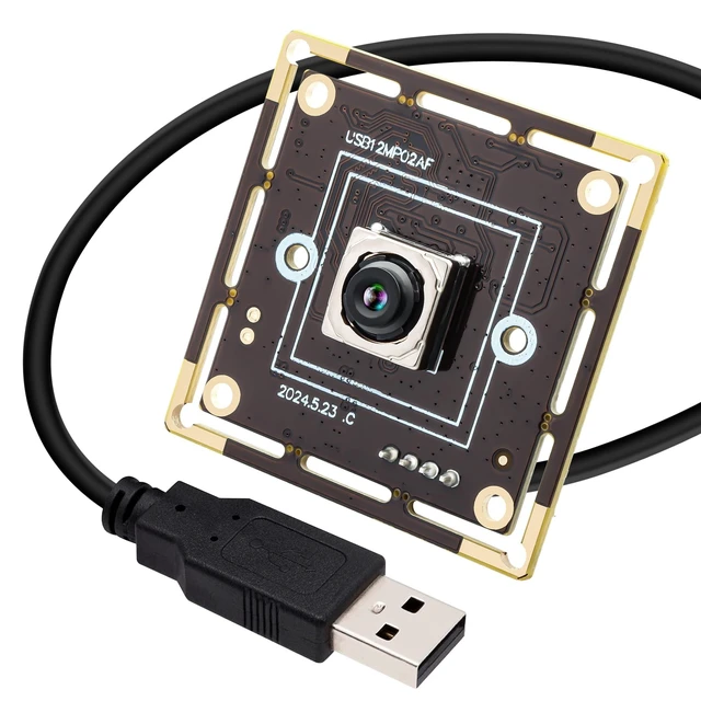 Alt view image 6 of 10 - IFWATER PDAF USB Camera Module 12MP 300ms Fast Autofocus 4K Webcam Module High Speed 3000P 15fps 1080P 60fpswith 65 Degree No Distortion Lens Cam Plug and Play for Raspberry Pi Windows Mac OS