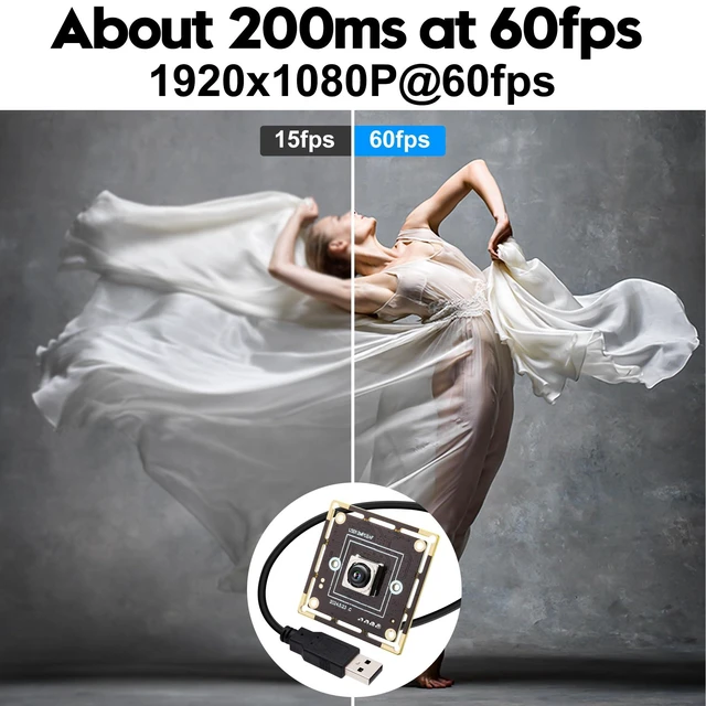 Alt view image 8 of 10 - IFWATER PDAF USB Camera Module 12MP 300ms Fast Autofocus 4K Webcam Module High Speed 3000P 15fps 1080P 60fpswith 65 Degree No Distortion Lens Cam Plug and Play for Raspberry Pi Windows Mac OS