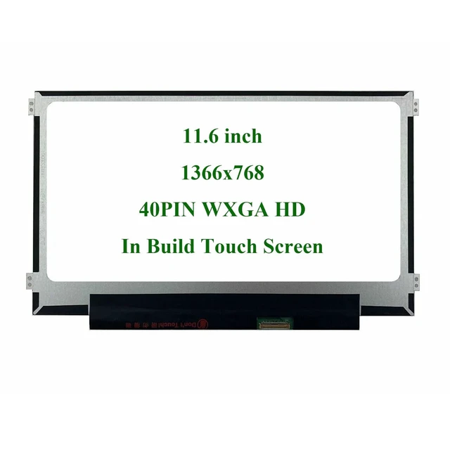 Alt view image 6 of 10 - wzqrps N116BCN-EA1 Replacement Laptop 11.6" HD 40 pin LCD Touch Screen Digitizer Display Panel for HP Chromebook 11 11A G6 G8 EE B116XAK01.2 B116XAK01.1