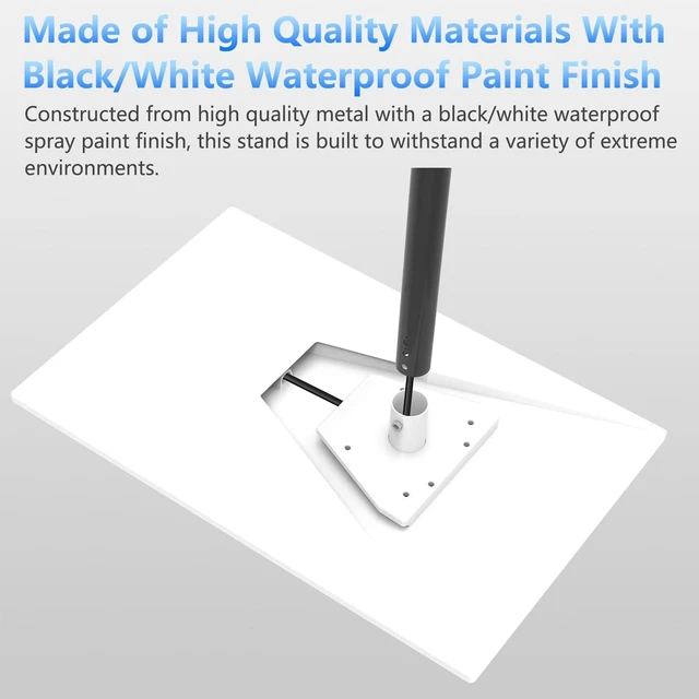 Alt view image 10 of 10 - Gen 3 Mount Kit for , V3 Mount Plate Roof Adapter with Standard Kickstand, Pipe Mount Adapter Compatible with Gen 3 Standard Dish