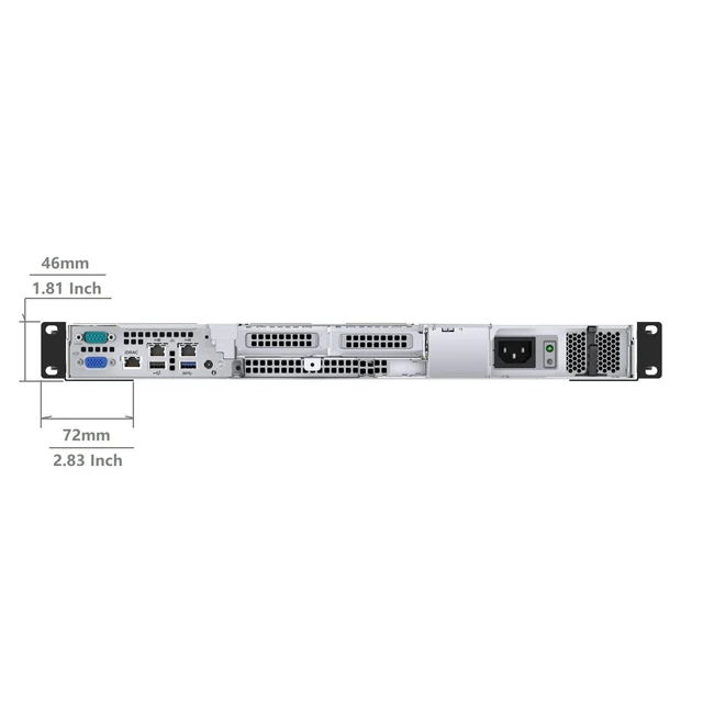 Alt view image 10 of 10 - JINGCHENGMEI 1U Universal 4-Post Rack Mount Server Shelf Rails for Dell Compaq HP IBM APC - 16-33 Inches Adjustable Depth-110 lbs Capacity (16-33" Rails)