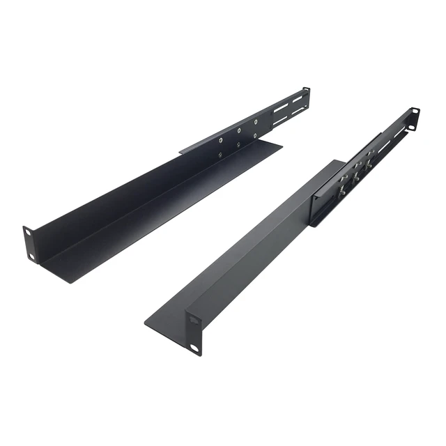 Alt view image 6 of 10 - JINGCHENGMEI 1U Universal 4-Post Rack Mount Server Shelf Rails for Dell Compaq HP IBM APC - 16-33 Inches Adjustable Depth-110 lbs Capacity (16-33" Rails)