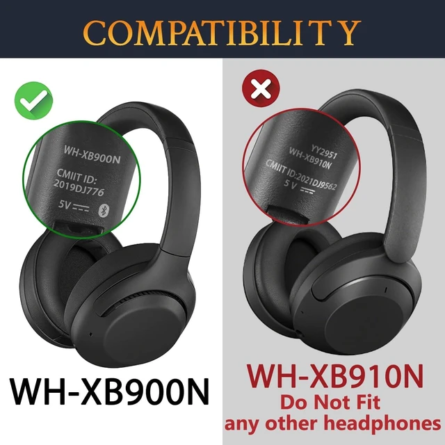 Alt view image 8 of 10 - SOULWIT Lambskin Earpads for Sony WH-XB900N/WH-CH710N/WH-CH720N/WH-RF400/MDR-RF895RK Headphones, Ear Pads Cushions with High Density Foam - Black