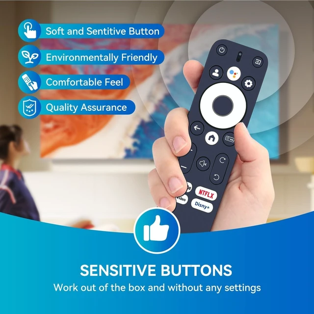 Alt view image 9 of 10 - PZL Replacement Voice Remote Control for Wanbo X5 Pro, T2 Ultra, 1 Pro Projector, for Sovboi S61Pro Projector