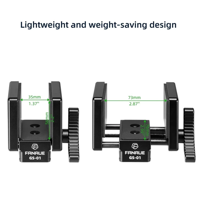 Alt view image 9 of 10 - FANAUE GS-01Arca Swiss Rifle Saddle Mount, Hunting Tripod Clamp with Quick Release Plate, Shooting Tripod Rest, Enhanced Accuracy Ball Head & Adapter for Hunting and Shooting