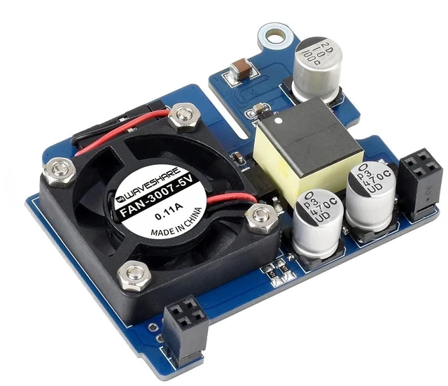 Alt view image 7 of 10 - Waveshare Power Over Ethernet HAT (Type D) for Raspberry Pi 3B+/4B 802.3af-Compliant Tailored for Raspberry Pi Official Case