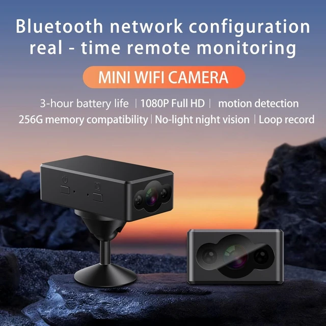 Alt view image 8 of 10 - Household Mini Cameras - Security Camera - Wireless WiFi Cameras - with Motion Detection Auto Night Vision Baby Monitor - Home Indoor Camera - Loop Record - Tiny Portable Camera - 256GB MAX