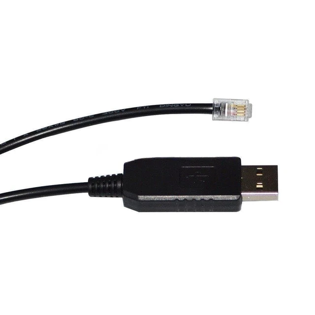 Alt view image 10 of 10 - Pidwaok USB to RJ22 4P4C Cable for Losmandy Gemini-1 System, 1.8m RS232 PC Control Cable