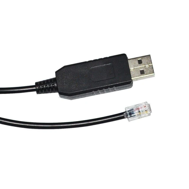 Alt view image 9 of 10 - Pidwaok USB to RJ22 4P4C Cable for Losmandy Gemini-1 System, 1.8m RS232 PC Control Cable