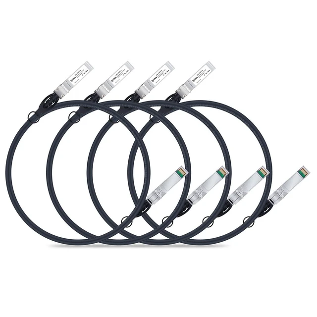 Alt view image 6 of 10 - ipolex 10G SFP+ Twinax Cable, Direct Attach Copper(DAC) Passive Cable, 2m (6.56ft), for Cisco SFP-H10GB-CU2M, Meraki, Ubiquiti, Mikrotik, Intel, Fortinet, Netgear, D-Link, Supermicro,