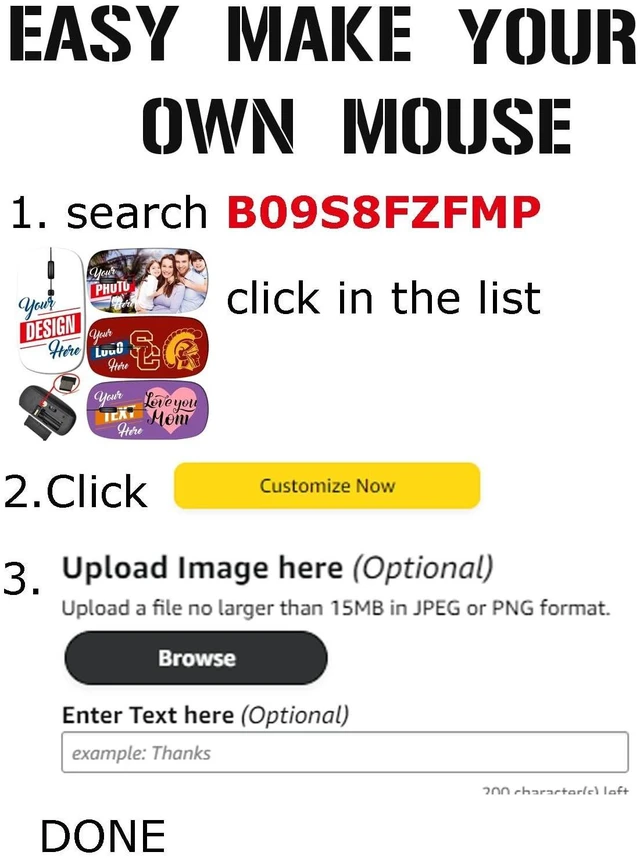 Alt view image 8 of 10 - maizi Cordless Mouse for Mac Laptop PC Chromebook, Cordless Mice Image ID: 30120979 a Beach is Beautiful 2.4G Portable with USB Receiver Printed in USA