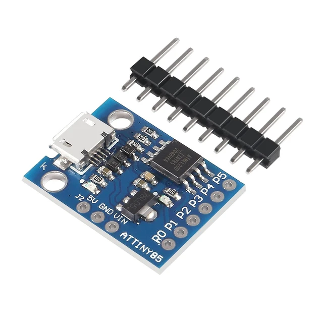 Alt view image 9 of 10 - ACEIRMC 8pcs Digispark Kickstarter Mini ATTINY85 USB Development Board Module Compatible for Arduino IDE 1.0