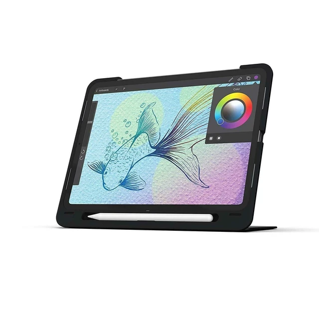 Alt view image 8 of 8 - ZAGG Slim Book Go Wireless Keyboard Folio Case for Apple iPad Pro 11-inch (2018 Version) - Black