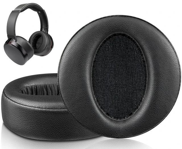 Alt view image 6 of 10 - SOULWIT Lambskin Professional Earpads Cushions Replacement for Sony MDR-XB950 XB950BT XB950B1 XB950N1 XB950AP Over-Ear Headphones, Ear Pads with Noise Isolation Memory Foam - Black