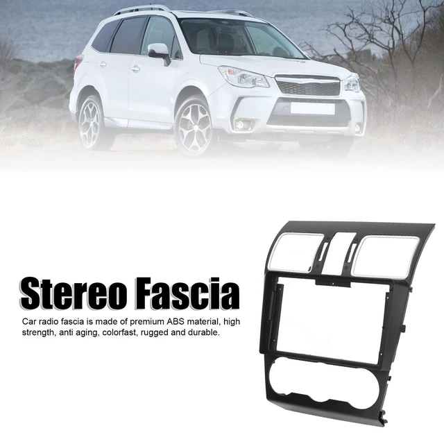 Alt view image 7 of 10 - KIMISS 9in Car Stereo Fascia Panel for Forester 2012-2015, Navigation Frame Replacement, Radio Dashboard Trim Kit, Fit OEM Head Unit