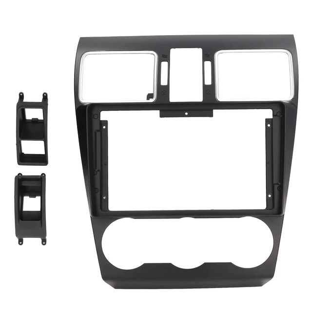 Alt view image 6 of 10 - KIMISS 9in Car Stereo Fascia Panel for Forester 2012-2015, Navigation Frame Replacement, Radio Dashboard Trim Kit, Fit OEM Head Unit