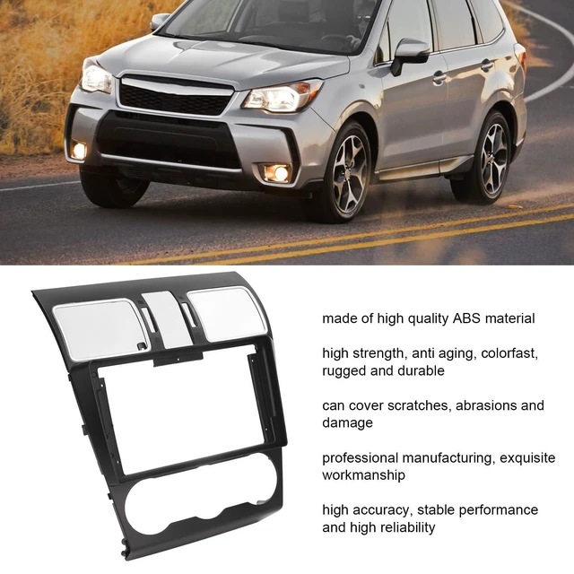 Alt view image 8 of 10 - KIMISS 9in Car Stereo Fascia Panel for Forester 2012-2015, Navigation Frame Replacement, Radio Dashboard Trim Kit, Fit OEM Head Unit