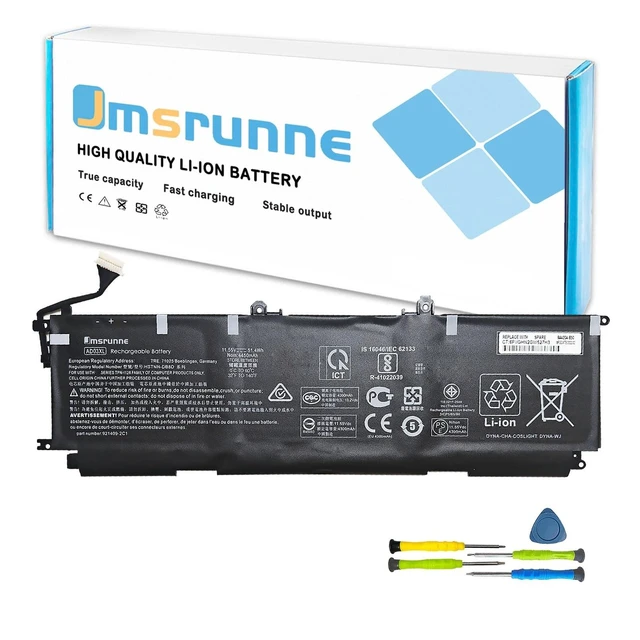 Alt view image 6 of 10 - AD03XL TPN-I128 Laptop Battery for HP Envy 13-ad 13-ad100 13-ad000 13-ad0xx 13-ad1xx 13-ad008nw 13-ad002nf 13-ad000nf 13-ad002ng 13-ad003ng 13-ad012na 13-ad013na 13-ad014na 13-ad015na HSTNN-DB8D