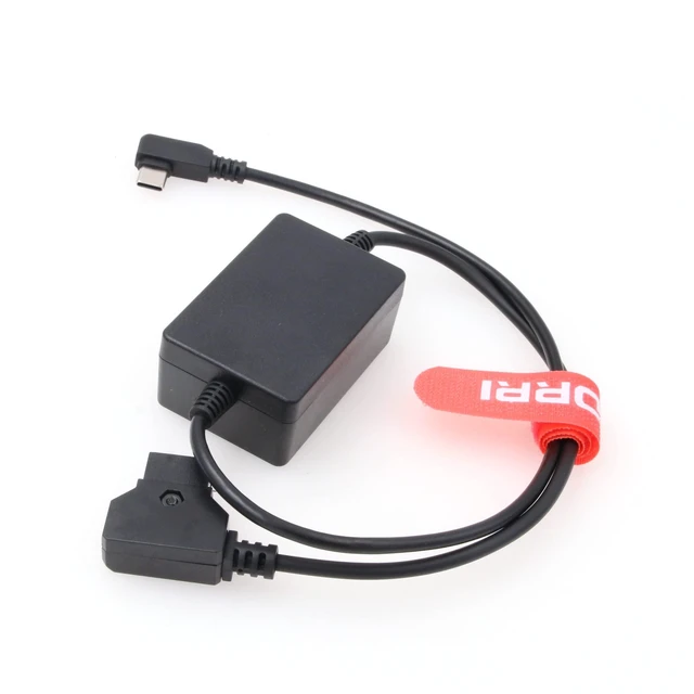 Alt view image 6 of 10 - DRRI MacBook pro Mobile Phone Sony a7siii Lumix S5 USB C Port to V-Mount Battery PD Quick Charging Adapter Cable D-Tap to USB-C