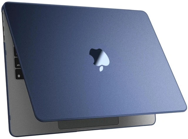 Alt view image 6 of 10 - Soonjet Luxe Chroma for MacBook Pro 14 inch Case ^^ M5 M4 M3 M2 M1 Pro/Max 2026-2021 ^^ Midnight Blue Clear ^^ Protective Hard Shell Laptop Cover