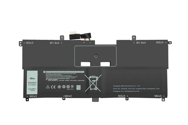 Alt view image 6 of 10 - TAUPO NNF1C Battery Fit for Dell XPS 13 9365 2-in-1 2017 XPS 13-9365-D1605TS D1805TS D2805TS D3605TS D3805TS D4605TS Series 0HMPFH P71G HMPFH 0NNF1C Laptop Battery Replacement 7.6V 46WH