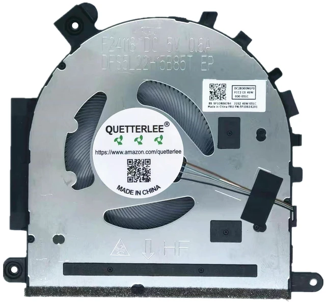 Alt view image 3 of 4 - New Laptop CPU Cooling Fan for Lenovo IdeaPad Slim 3 14IRH10 Slim 3 14IRH10R IdeaPad Slim 3 14ARP10 IdeaPad Slim 3 14AHP10 Slim 3 14IRU10 (83K0,83K3,83K6,83K9,83KC)Series 5F10S14201 5F10S14202 5V
