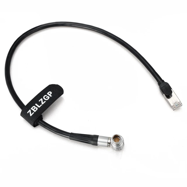 Alt view image 6 of 10 - ZBLZGP Cat5e Ethernet Cable to Teradek COLR 1B 10 Pin RJ45 Ethernet Cable for ARRI Alexa Mini/XT/SXT/Alexa Mini LF Cameras 45cm