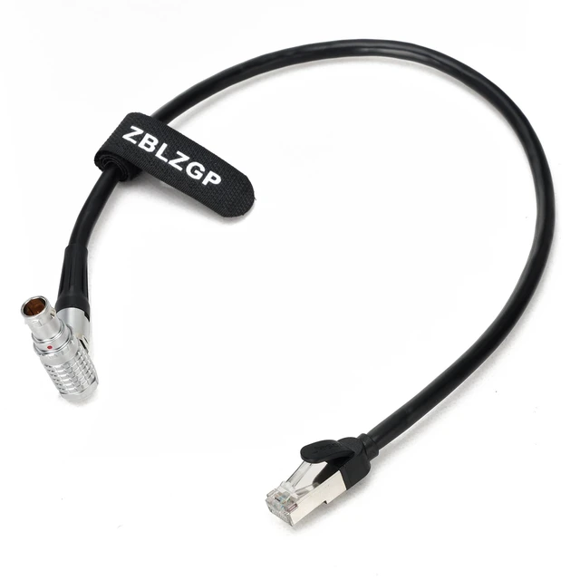 Alt view image 7 of 10 - ZBLZGP Cat5e Ethernet Cable to Teradek COLR 1B 10 Pin RJ45 Ethernet Cable for ARRI Alexa Mini/XT/SXT/Alexa Mini LF Cameras 45cm