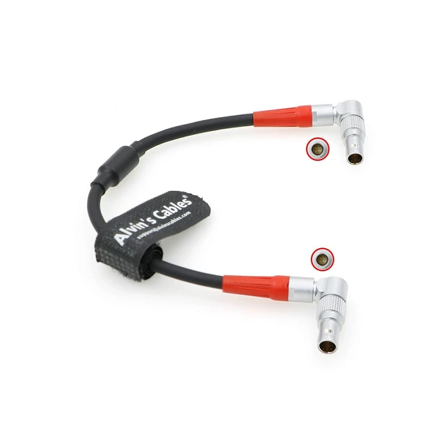 Alt view image 5 of 8 - Alvin's Cables LBUS Cable for ARRI cforce RF Motor^^ Master Grips Rotatable Right Angle 4 Pin to 4 Pin Male 30cm^^12inches