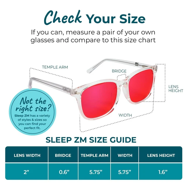 Alt view image 8 of 10 - Sleep ZM 100% Blue Light Blocking Glasses for Women + Men - Better Sleep + Anti Eye Strain Protection - Computer Screens & Gaming - Crystal Wayfarer - 100% Max Protect Red Lens