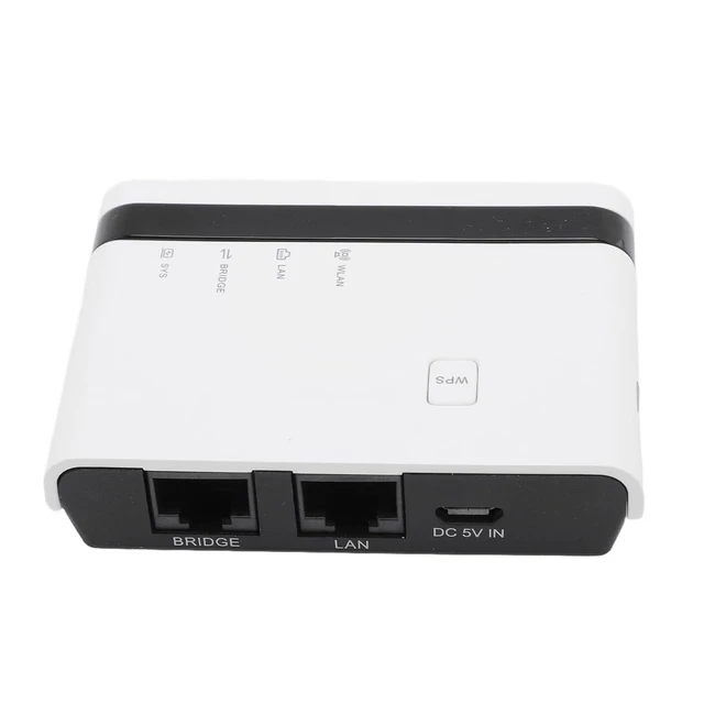 Alt view image 10 of 10 - Sanpyl USB Print Server - Allows to Share up to 4 Printers wirelessly or via Ethernet, 10/100Mbps LAN Bridge Sharing Wired Wireless Standalone Modes Print Server, Plug and Play (US Plug)