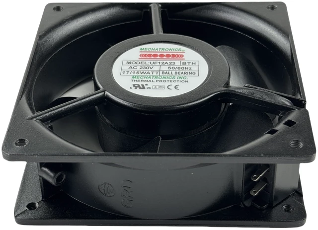Alt view image 10 of 10 - for Mechatronics Cooling Fan UF12A23-BTH 120x120x38mm AC 230V 17/15W, High Speed Fan 50/60Hz AC AXIAL Fan UF12A23 BTH