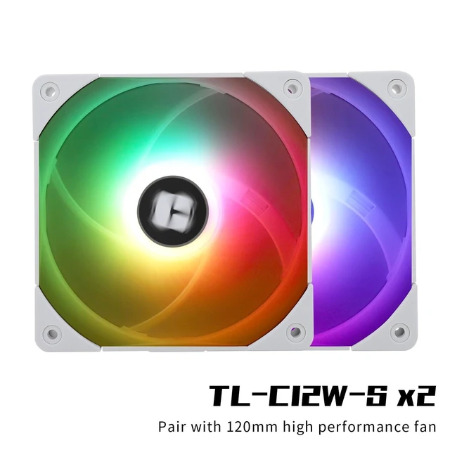 Alt view image 8 of 10 - Thermalrlght Peerless Assassin 120 White ARGB CPU Air Cooler,6 Heat Pipes,Dual TL-C12W-S PWM Fans,Aluminium Heatsink Cover,AGHP Technology,for AMD AM4 AM5/Intel LGA 115X/1851/1200/2011/1700,PC Cooler