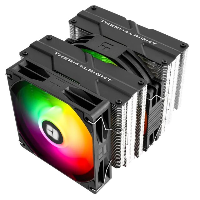 Alt view image 6 of 10 - Thermalrlght Peerless Assassin 140 SE ARGB CPU Cooler, Dual Towers 6 Heat Pipes CPU Air Cooler, Dual PWM Fans, High Performance Heat Dissipation,for AM4/AM5,Intel lga115x/1700/1851