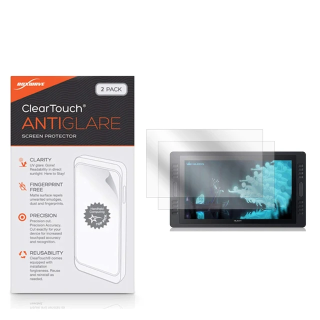 Alt view image 6 of 10 - BoxWave Screen Protector Compatible with Huion KAMVAS Pro 20 GT-192 - ClearTouch Anti-Glare (2-Pack), Anti-Fingerprint Matte Film Skin for Huion KAMVAS Pro 20 GT-192