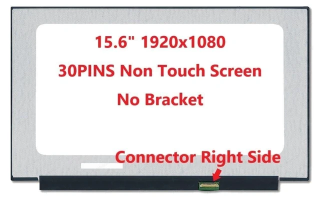 Alt view image 8 of 10 - FULLCOM New LCD Replacement Screen 15.6 Inch NT156FHM-N61 FHD 1920x1080 30 Pin Matte Compatible with NT156FHM-N62 / NT156FHM-N63 for Laptop/Display/Screen/LCD Application