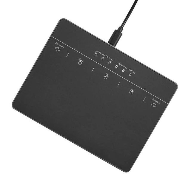 Alt view image 6 of 10 - MICROPACK Digitally Yours Wired Trackpad for Windows 7/10/11, USB Trackpad with Multi-Touch Gestures, Plug-and-Play USB Touch Pad Mouse Pad Large for PC Computers & Laptops, Black