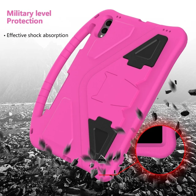 Alt view image 10 of 10 - Kwamaz for Galaxy Tab S11 Ultra 14.6 inch Case Kids 2025, with Strap, EVA Stand Kickstand Cover for Samsung S11 Ultra Tablet Case 14.6'' (Rose)