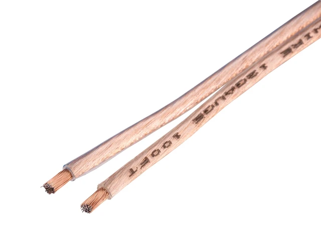 Alt view image 8 of 8 - Cables Direct Online Speaker Wire 14 Gauge 14/2 Conductors CCA (Copper Clad Aluminum) Transparent Low Voltage Clear Cable for Home Theater, Car Audio, LED and More 250ft