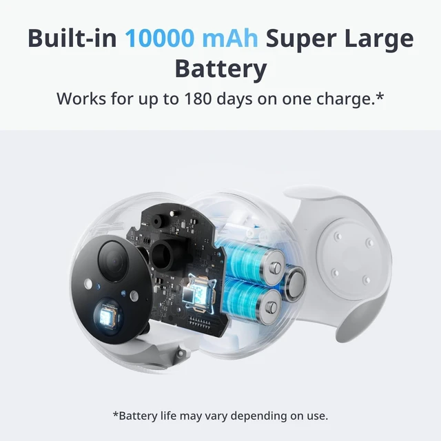 Alt view image 8 of 10 - SwitchBot Wireless Security Camera 2K, Waterproof Outdoor Camera with 10000mAh Battery Powered, Color Night Vision, AI Human/Pet Motion Detection, Alexa Compatible, 256GB Local & Cloud Dual Sto