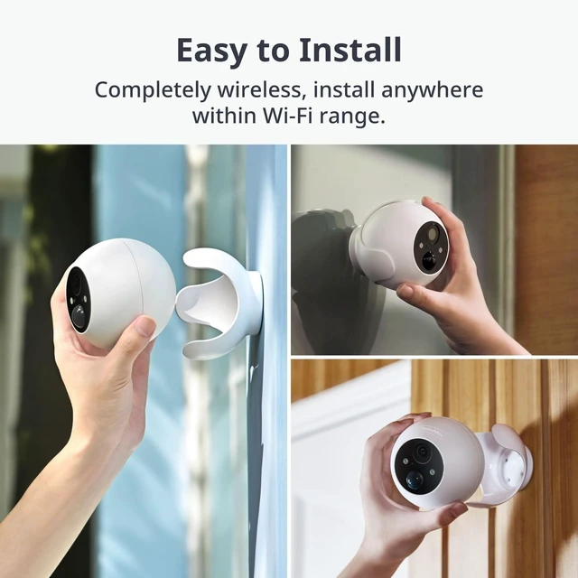 Alt view image 10 of 10 - SwitchBot Wireless Security Camera 2K, Waterproof Outdoor Camera with 10000mAh Battery Powered, Color Night Vision, AI Human/Pet Motion Detection, Alexa Compatible, 256GB Local & Cloud Dual Sto