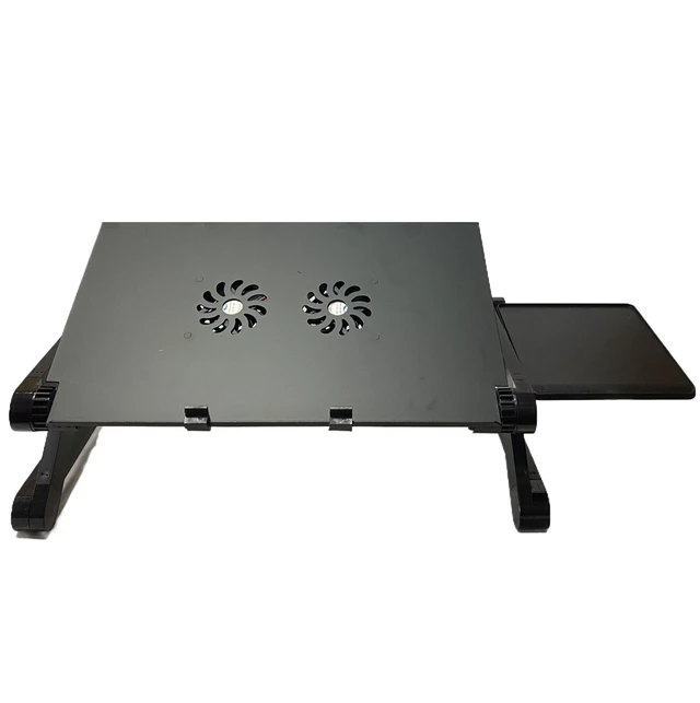 Alt view image 6 of 10 - Zippace Adjustable Lap Laptop Computer Portable CPU Cooling Fan Ergonomic Vented Table Stand Desk Tray (420 * 260mm with Mouse Pad & Double Fans, Black)